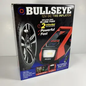 Emson 080313098277 Bullseye Pro Rechargeable Tire Inflator With Lights Digital Gauge Lightweight