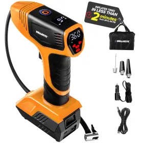 9475b-orange-bat Emson Bullseye Pro Ason Tv Digital Tire Inflator 150 Psi With Gauge - Orange