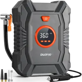 Ej8003 Enjoyvo Tire Inflator Portable Air Compressor 100psi With Auto Shut-off Buil