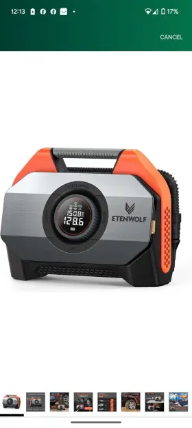 Etenwolf S6vo Vortex S6 Tire Inflator Portable Air Compressor For Heavy-duty Vehic