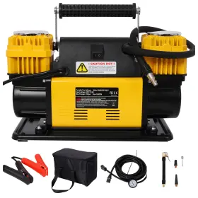 Etsg 699939554304 12v Dual Cylinder Portable Air Compressor 150psi Car Tire Inflator Electric Pump