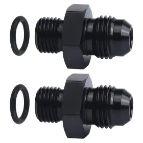 Ev01268s4 Evil Energy 6an Male Flare To M12 X 1.25mm Metric 1.25 Black