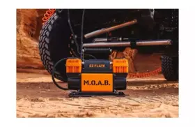 Ez Flate 679529008189 Moab 10.6 Cfm Portable 12v Dual Cylinder Air Compressor Hose Heavy Duty