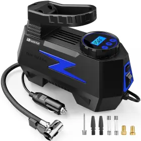 150p Fadakwalt 694979245083 Tire Inflator Portable Air Compressor Dc 12v Pump With Led And