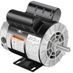 132718-1 Fahkns 1.5 Hp Air Compressor Motor 3450 Rpm Electric Single Phase 56 Frame Dut