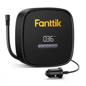 Fanttik X9-se X9 Portable Tire Inflator 12v Dc Pump With Pressure Gauge And 9.8ft Cord