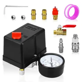 As002-10 Fbang Air Compressor Pressure Switch Control Valve 110-150 Psi Vertical 4-way