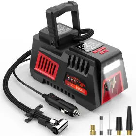 Fbk 744316232501 Portable Tire Inflator Digital Air Compressor 12v Dc Pump Car Access