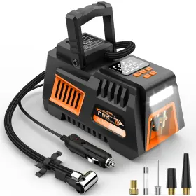 Fbk 744316626850 Portable Tire Inflator Digital Air Compressor 12v Dc Pump Car Access