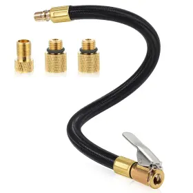 657960 Fdczeyxior 12ftft Tire Inflator Hose Adapter With Presta Valve Connec