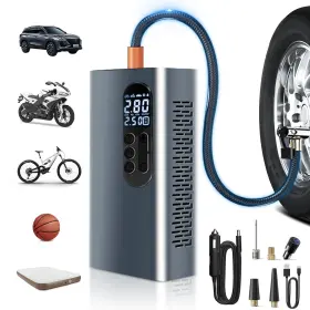Pr-1120 Feernich Tire Inflator Portable Air Compressor - Cordless Pump For Car Tires Dc 12