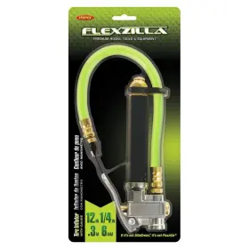 Al2000fz Flexzilla 092329141830 Tire Inflator Dual Foot 12 Inch Hose Glass Sight Gauge 10-120 Psi