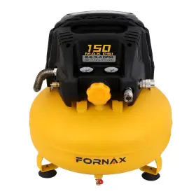 Fornax 850038383527 Pancake Air Compressor With Two Couplers 6 Gallon Portable Electric Comp