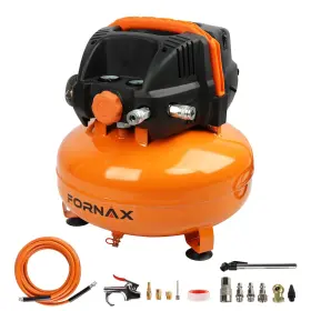 Fornax 850038383640 Pancake Air Compressor With Two Couplers 6 Gallon Portable Electric A
