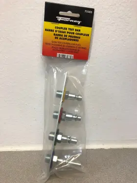 Forney 032277753853 75385 Identification Steel Test Bar 1/4 Inch For Quick Connect Air Lock-on