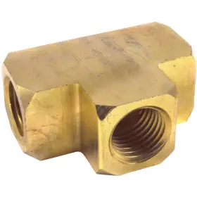 Forney 75363 1/4 Inch Npt Brass Female Air Hose Tee 032277753631