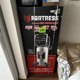 Ft87200 Fortress 27 Gallon High Performance Oil-free Air Compressor 200 Psi 120v