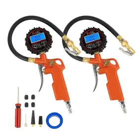 Foval 726084237957 Digital Tire Inflator With Pressure Gauge 250 Psi Air Chuck Compressor Acc