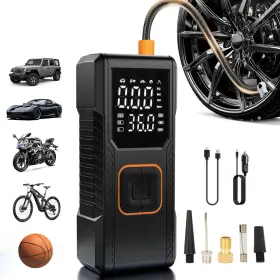 Dc-09 Fupyg Tire Inflator Portable Air Compressor 150 Psi Cordless Bike Pump Fast P
