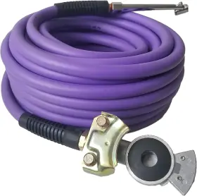 Xsg3 Furesn 445045355396 Truck Tire Inflator Kit 3/8 In X 50 Ft Hybrid Air Hose With Glad Hand And Chu