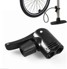 Galepromot 740207166092 Black 3 In 1 Bike Tire Tyre Air Pump Inflator Adapter Head Accessories