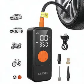 Garvee D4t7adeedcjqyig79 150psi Cordless Tire Inflator Portable Air Compressor Pump For Car Bike