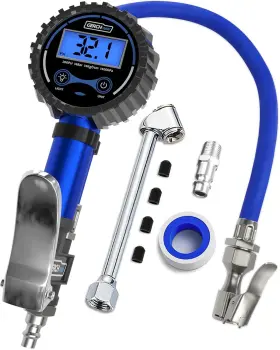 86500c Gerchway Digital Tire Pressure Gauge With Inflator Improved Leaks Protection 200psi Air