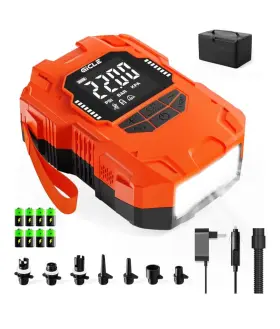 Gicle 313042938942 22psi Rechargeable Paddle Board Pump Dual Power Battery And 12v Car Electric Su