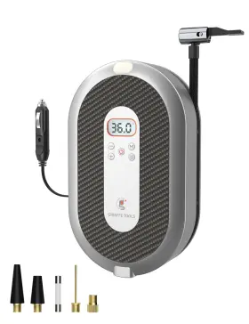 Giraffe Tools 850058569215 Car Air Pump For Tire Cigarette Lighter 12v 150psi Led Screen Compressor