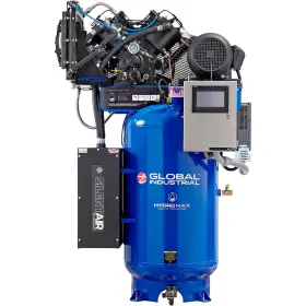 Global Industrial Evw10v080v13-208-230 Silent 2 Stage Air Compressor Variable Speed 10hp 80 Gal 1