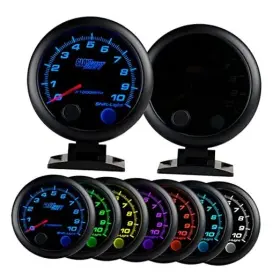 Gs-t709-sm Glwoshift Gauges Tinted 7 Color 10 000 Rpm On-dash Tachometer Gauge - For 1-10 Cylinder Gas