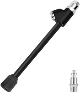 A12-1 Godeson Air Chuck 1/4 Inch Fnpt Extended Reach Dual Head Set With Quick Plug 2