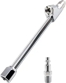 Gd-a12y Godeson Dual Head Air Chuck All-metal Tire With Straight And 30 Angled 1