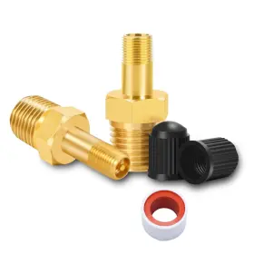 Tv01-2 Godeson 1/4 Inch Npt Tank Valve Anti-corrosion Brass Schrader With Mal