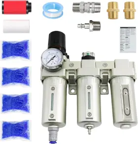 Gokluuk 744110283242 1/2 Inch Npt Industrial Grade 3 Stage Air Dryer For Compressor Auto Drain Compr