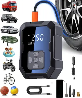 Gonlylai 762949114773 Tire Inflator Portable Air Compressor For Car Ball Basketball Pump Sports B