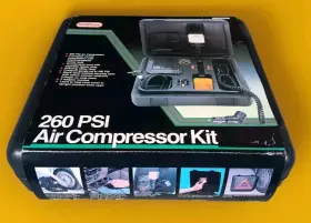 12-198a Good Hope 260 Psi Portable Air Compressor And Emergency Kit In Hard Case - New 12-198a Good Hope 260 Psi Portable Air Compressor And Emergency Kit In Hard Case - New