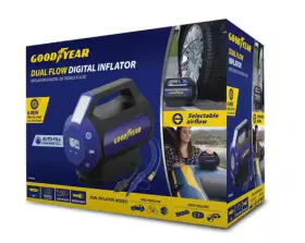 Goodyear 609525766677 Dual Flow Digital Inflator 6min Flat To Full - New In Box