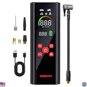 B0dsh1wpgg Gooloo Portable Tire Inflator Air Compressor With Led Screen Auto Shut-off 12v