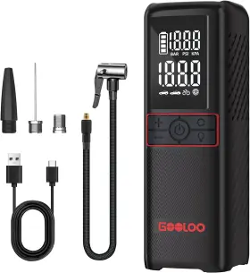 Gooloo-pt05 Gooloo Cordless Air Compressor Tire Inflator Portable Pump 160psi 7500mah Auto-shu
