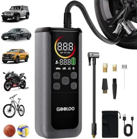 Gt160-dual Gooloo Gt160 Dual Tire Inflator Portable Air Compressor 4x Faster Cylinder