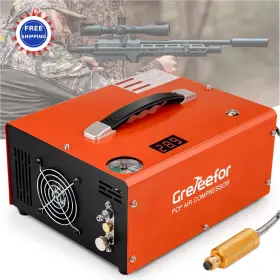 Pcpkyj-02 Greteefor Air Compressor 4500psi 30mpa 350w Oil Free Fast Fill Pump Portable Paintball