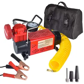 Red-40 Gspscn Portable 12v Air Compressor Pump 150psi Red Tire Inflator Heavy Duty