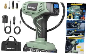 Bl1015 Guangzhou Ranxind Technology Co. Ltd. Tire Inflator Portable Air Compressor 20v Cordless Car Pump Green