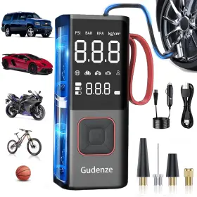 Ap000 Gudenze Tire Inflator Portable Air Compressor 160psi And 25000mah 2x Faster Inflation