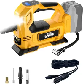 Us-gz-di-1 Gunoze Cordless Tire Inflator Air Compressor For Dewalt 20v Max Battery 150psi Portabl