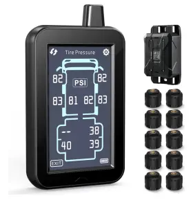 Gs02 Guta Gt80 Tire Pressure Monitoring System Monitor With 4.3 Inch 10 Senso