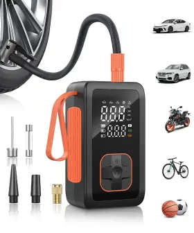 Czk-db06 Hafuloky Tire Inflator Portable Air Compressor - 150psi And 15000mah Dual Power