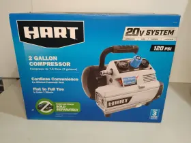 Hart 810022394007 20-volt 2-gallon-120 Psi Compressor Battery Not Included