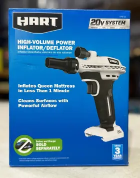 Hpif33 Hart New 20v High Volume Inflator/deflator -hpif33 Tool-only